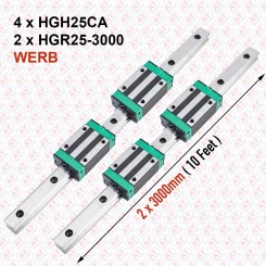 Linear Guide Set | HGH25CAx4 | HGR25-3000x2 | WERB Image